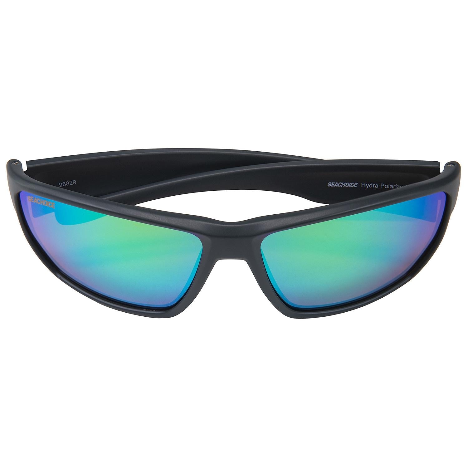 Seachoice YP120481001000 Hydra Floating Polarized Sunglasses, Matte Grey Frame, Green Mirror Lens