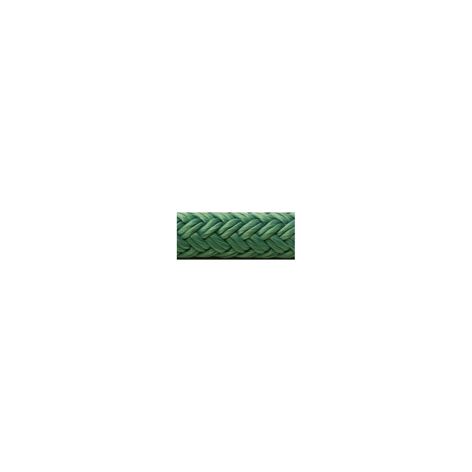 Seachoice Double-Braid Nylon Dock Line w/ Eye Splice, Pre-Shrunk, Heat Stabilized, 3/8 In. X 20 Ft., Teal Green