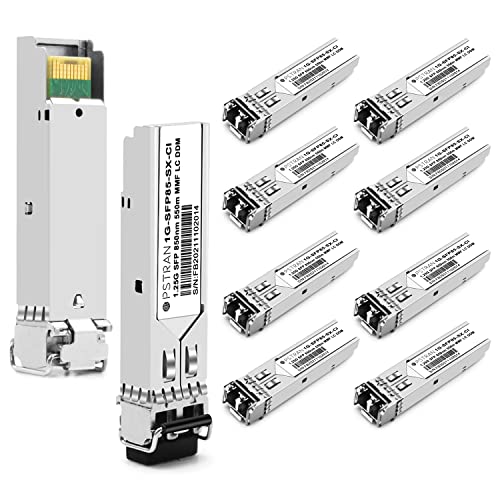 1000BASE-SX SFP Optical Transceiver Module Compatible with HPE Aruba J4858D J4858DCM JL745A Q8N53A ProCurve J4858C J4858B J4858A 850nm 550m DDM Duplex LC MMF|B09MTW3HVB