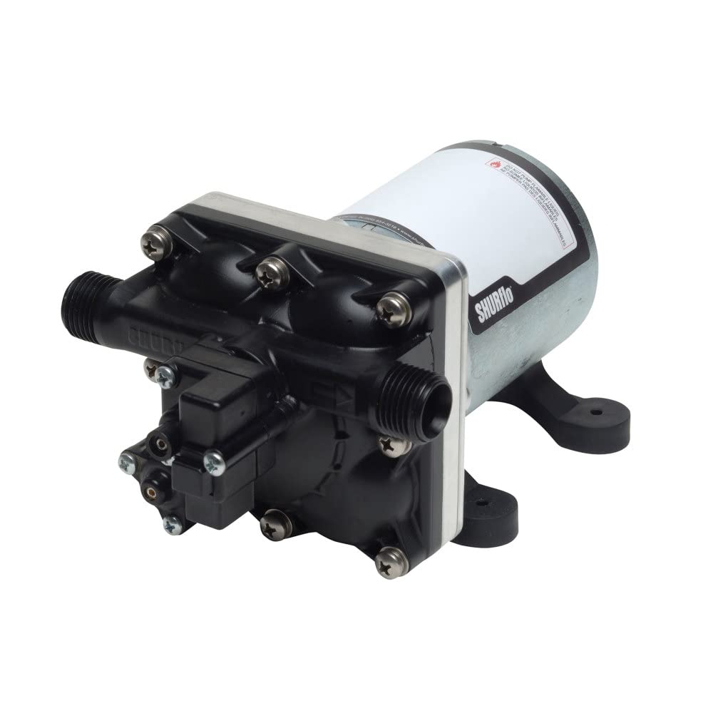 Shurflo 4008-101-E65 Revolution Self-Priming 3 GPM 55 PSI 12V Fresh Water RV, Pump