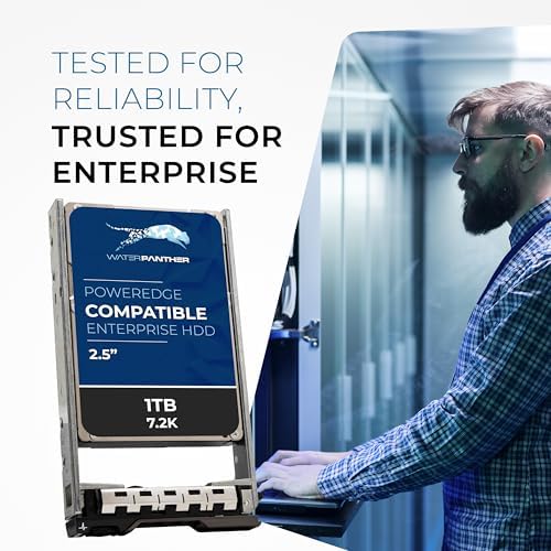 Dell 1TB 7.2K RPM SAS 12Gb/s 2.5" HDD for Dell PowerEdge Servers | Enterprise Hard Drive in G13 Tray | Comparable to 56M6W 056M6W 400-ALUN 400-AIYX 7K71G 07K71G 400-ALUQ CFMWR|B07ZQTHP94