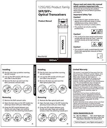 10Gtek 1.25/2.5/5/10G-T SFP+ to RJ45 CAT.6a Copper Module, Auto-Negotiation SFP+ to Ethernet Transceiver for HPP, HP Aruba, TP-Link TL-SM5310-T and More, up to 30-Meter|B0C1XJQ435