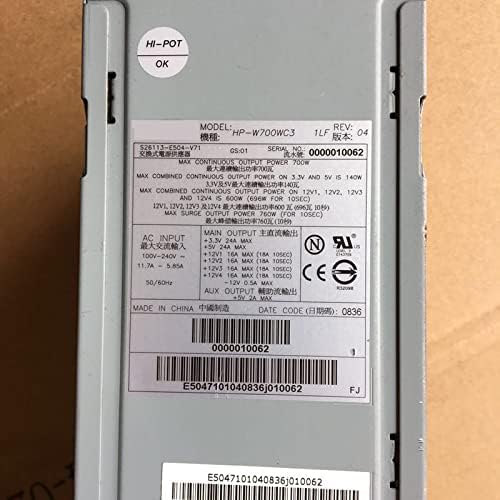 PSU for Siemens Hipro 700W Power Supply HP-W700WC3 S26113-E504-V70 S26113-E504-V71