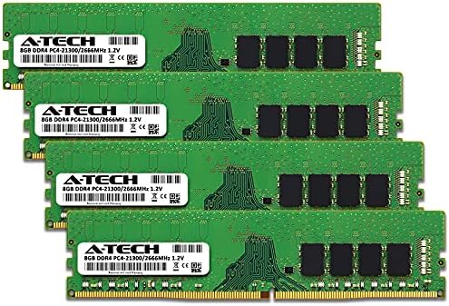A-Tech 16GB (2x8GB) DDR4 2666 MHz UDIMM PC4-21300 (PC4-2666V) CL19 DIMM Non-ECC Desktop RAM Memory Modules|B07KGMC6QQ