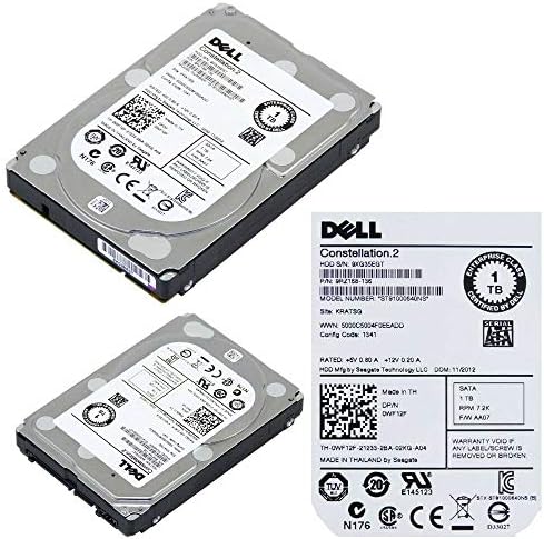 Dell WF12F 1tb 7.2k 2.5" Sata 6gbps Hard Drive Module w/ R Series tray|B00I8C4XU0