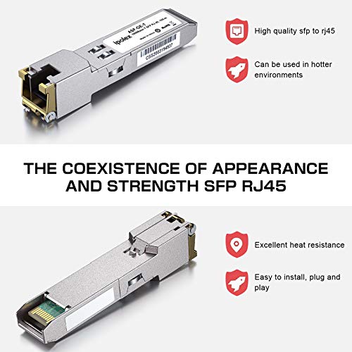 ipolex 1000Base-LX/LH SFP Transceiver, 1.25G SFP LC Fiber Module, Gigabit Single Mode Mini GBIC, 1310nm SMF, up to 20km, for Cisco GLC-LH-SMD, Ubiquiti UF-SM-1G, Meraki, TP-Link TL-SM311LS and More|B01EN33VN2