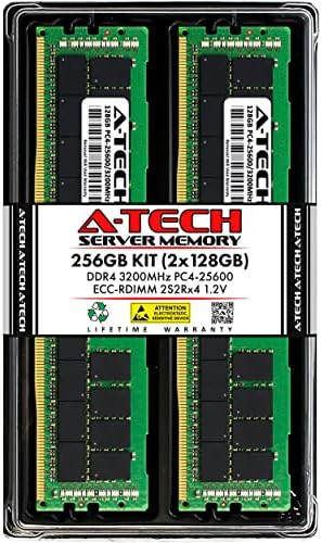 A-Tech 32GB Kit (2x16GB) DDR4 3200MHz PC4-25600 ECC RDIMM 2Rx8 Dual Rank 1.2V ECC Registered DIMM 288-Pin Server & Workstation RAM Memory Upgrade Modules (A-Tech Enterprise Series)|B0BPN6TWVB