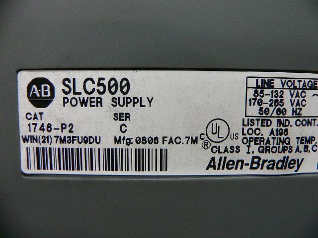 Allen Bradley 1746-P2 SLC 500 Power Supply (Missing Cover)|B0F8V2LG8W