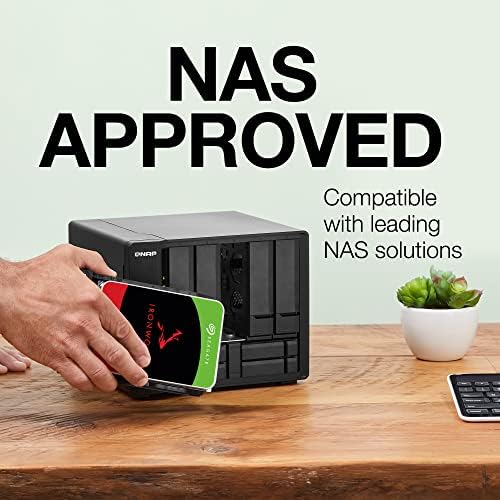 Seagate IronWolf Pro, 16 TB, Enterprise NAS Internal HDD –CMR 3.5 Inch, SATA 6 Gb/s, 7,200 RPM, 256 MB Cache for RAID Network Attached Storage (ST16000NT001)|B0B94PNF7P