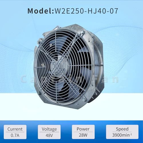 W2E250-HJ40-07 Ebm Papst Fan 115VAC 1.45/2.03A Axial Cooling Fan Cabinet|B0BTM72LCJ