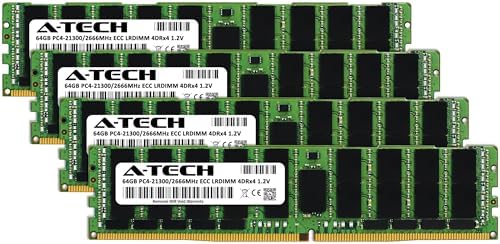 A-Tech 64GB Kit (2x32GB) DDR4 2400MHz PC4-19200 ECC LRDIMM 4Rx4 Quad Rank 1.2V Load Reduced DIMM 288-Pin Server RAM Memory Upgrade Modules (A-Tech Enterprise Series)|B0BPN3X471
