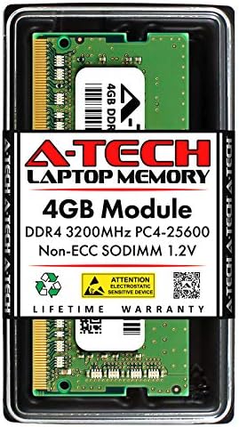 A-Tech 32GB (2x16GB) DDR4 3200 MHz SODIMM PC4-25600 (PC4-3200AA) CL22 Non-ECC Laptop RAM Memory Modules|B08KTRP13V