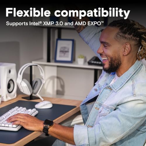 Crucial 32GB DDR5 RAM Kit (2x16GB), 4800MHz (PC5-38400) CL40 Desktop Memory, UDIMM 288-Pin, Compatible with 13th Gen Intel Core and AMD Ryzen 7000 - CT2K16G48C40U5|B09HW9886B