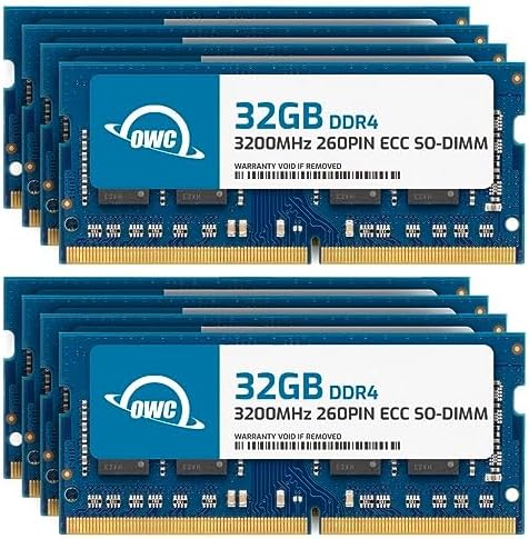 OWC 32GB DDR4 3200MHz PC4-25600 CL22 2RX8 ECC Unbuffered SODIMM 1.2V 260-pin Memory RAM|B0CBTCZP81