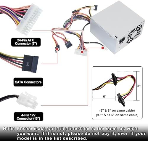 LXun Upgraded DPS-300AB-73 A 300W Power Supply Compatible with HP Omen 510 560 570 HP Pro Server Power Supply 667893-003Q PSU Replacement for Part PS-6301-07 715185-001 759766-001 PSU|B0FK4N122M