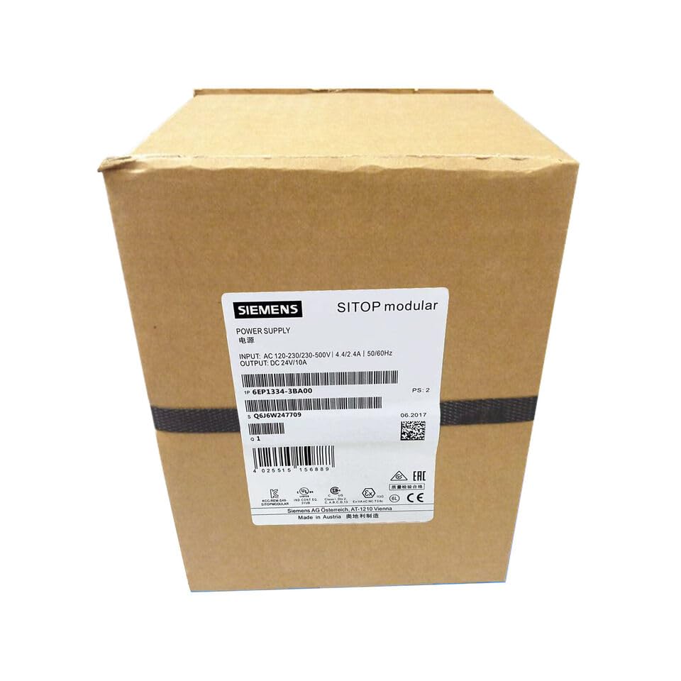 Siemens 6EP1334-3BA00 Power Supply Switch Mode 24VDC SITOP Modular New