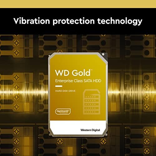 Western Digital 24TB WD Gold Enterprise Class SATA Internal Hard Drive HDD - 7200 RPM, SATA 6 Gb/s, 512 MB Cache, 3.5" - WD242KRYZ|B0DMB8BV8V