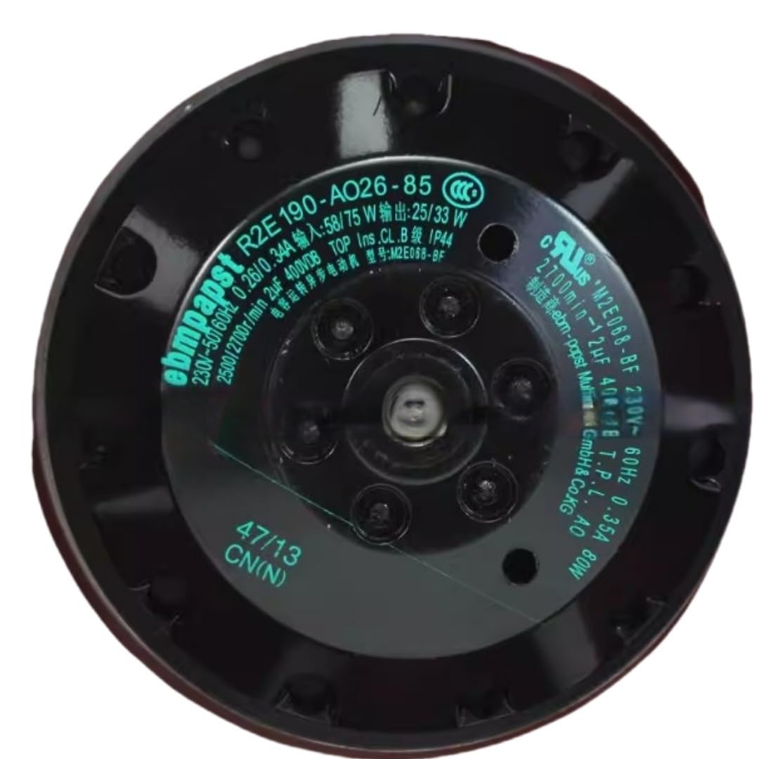 R2E190-AO26-85 230V 0.26/0.34A 58/75W 2500/2700RPM Cooling Fan EBM PAPST