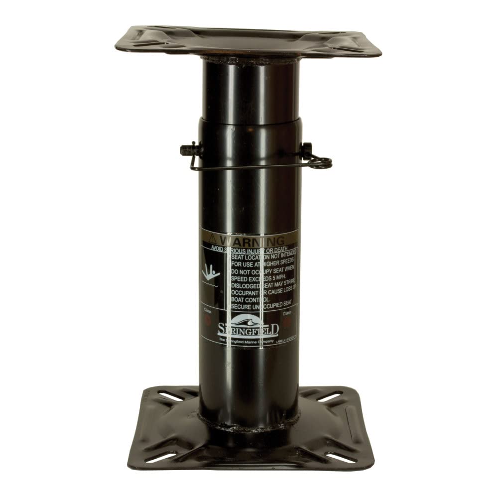 Springfield 1561107 Economy Adjustable 12" to 18" Pedestal, E-Coat Finish