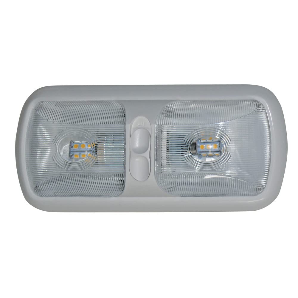 Valterra DG71251VP Incandescent Eurostyle Double Dome Light