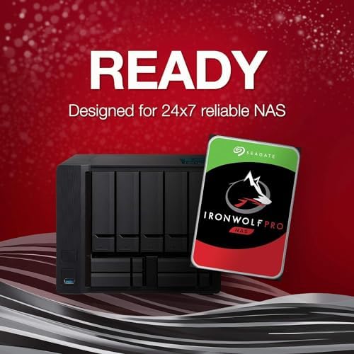 Seagate IronWolf Pro 16TB NAS – 3.5 Inch SATA 6GB/S 7200 RPM 256MB Cache for Raid Network Attached Storage (ST16000NE000 Internal Hard Drive