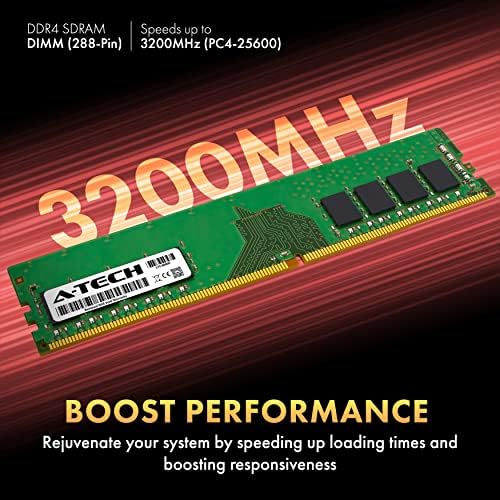 A-Tech 64GB (2x32GB DDR4 3200 MHz UDIMM PC4-25600 (PC4-3200AA CL22 DIMM 2Rx8 Non-ECC Desktop RAM Memory Modules