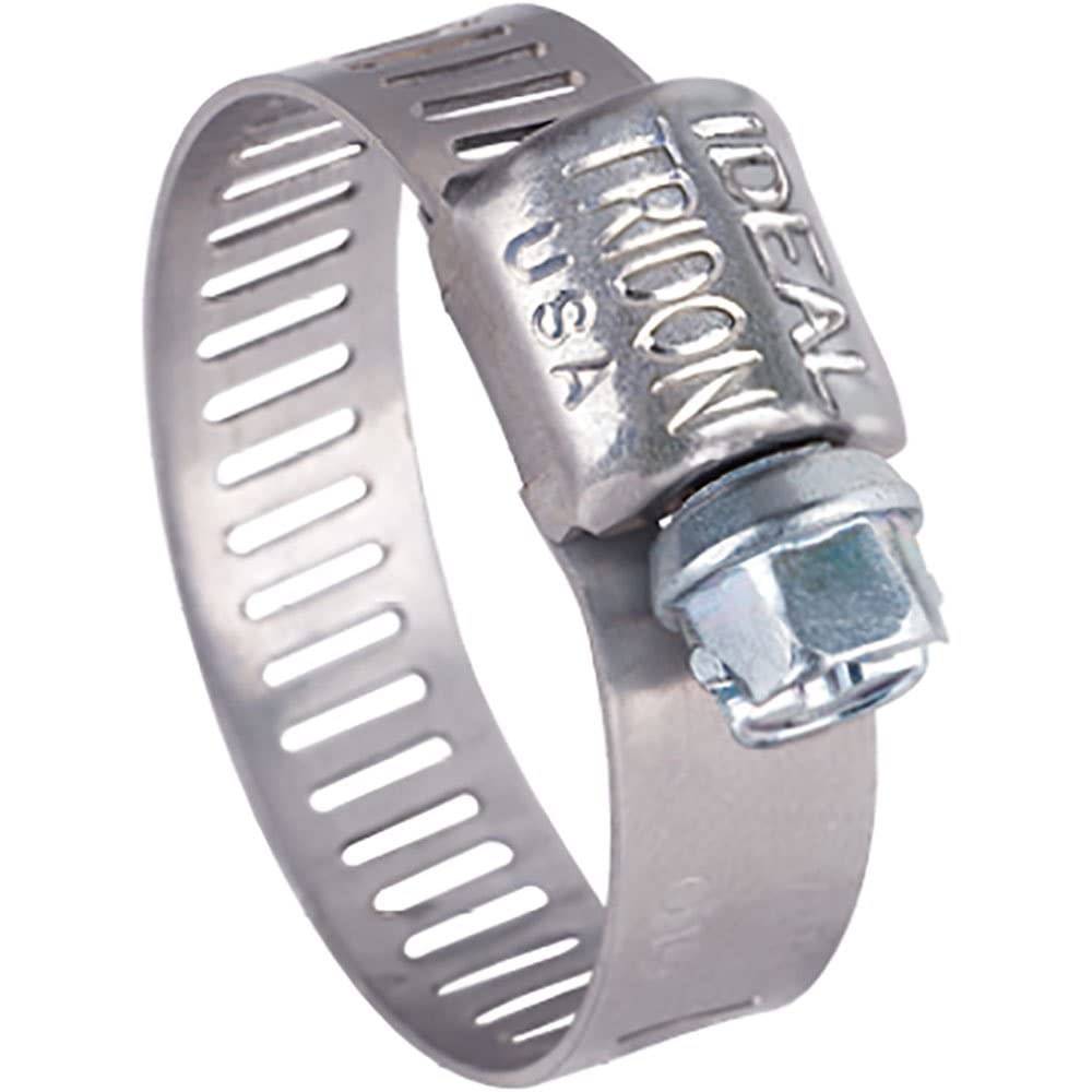 Seachoice 50-23353 Stainless-Steel Mini Hose Clamps, 5/16" Band, Size #5, 10/Bx