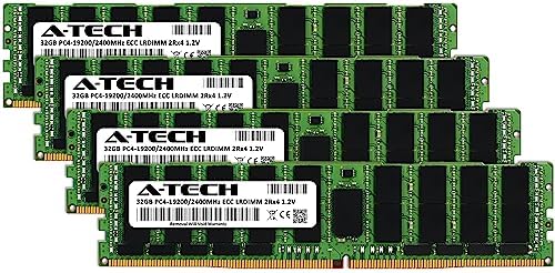 A-Tech 64GB Kit (2x32GB) DDR4 2400MHz PC4-19200 ECC LRDIMM 4Rx4 Quad Rank 1.2V Load Reduced DIMM 288-Pin Server RAM Memory Upgrade Modules (A-Tech Enterprise Series)|B0BPN3X471