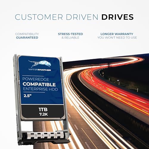Dell 1TB 7.2K RPM SAS 12Gb/s 2.5" HDD for Dell PowerEdge Servers | Enterprise Hard Drive in G13 Tray | Comparable to 56M6W 056M6W 400-ALUN 400-AIYX 7K71G 07K71G 400-ALUQ CFMWR|B07ZQTHP94