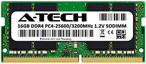 A-Tech 32GB (2x16GB) DDR4 3200 MHz SODIMM PC4-25600 (PC4-3200AA) CL22 Non-ECC Laptop RAM Memory Modules|B08KTRP13V