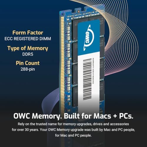 OWC 16GB DDR5 4800 PC5-38400 CL40 1Rx8 288-pin 1.1V ECC Registered RDIMM Memory RAM Module Upgrade Compatible with Dell PowerEdge HS5610 HS5620