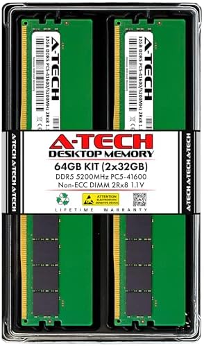 A-Tech 16GB Kit (2x8GB DDR5 4800MHz PC5-38400 CL40 UDIMM 1.1V Non-ECC Unbuffered DIMM 288-Pin Desktop PC/Computer RAM Memory Upgrade Modules