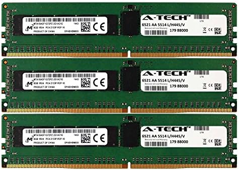 A-Tech Micron IC DDR4 64GB Kit 8X 8GB 1Rx4 PC4-17000 2133MHz for Dell PowerEdge R730xd R730 R630 T630 R430 R530 C4130 H8PGNC Memory RAM