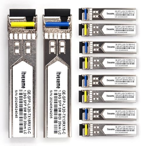 2 Pack 1.25G Multimode SFP LC Module, 1000Base-SX Gigabit Fiber Transceiver, 850nm MMF, 550m, for Router, Network Card, Switch, Firewall etc|B0DYNT62RJ
