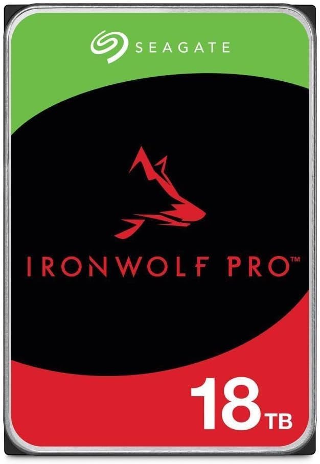 Seagate IronWolf Pro 18TB NAS HDD, ST18000NE000 SATA 6Gb/s 3.5" (Renewed)|B0CZM957F3