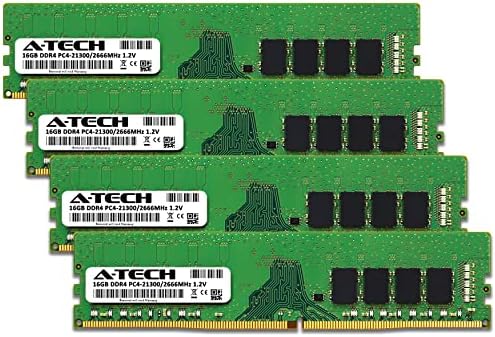 A-Tech 16GB (2x8GB) DDR4 2666 MHz UDIMM PC4-21300 (PC4-2666V) CL19 DIMM Non-ECC Desktop RAM Memory Modules|B07KGMC6QQ