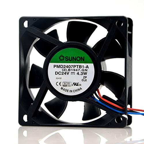 PMD2407PTB1-A 24V 70MM Fan 24V 4.3W 7CM 7025 3-Wire Inverter Cooling Fan|B0994KGSM7