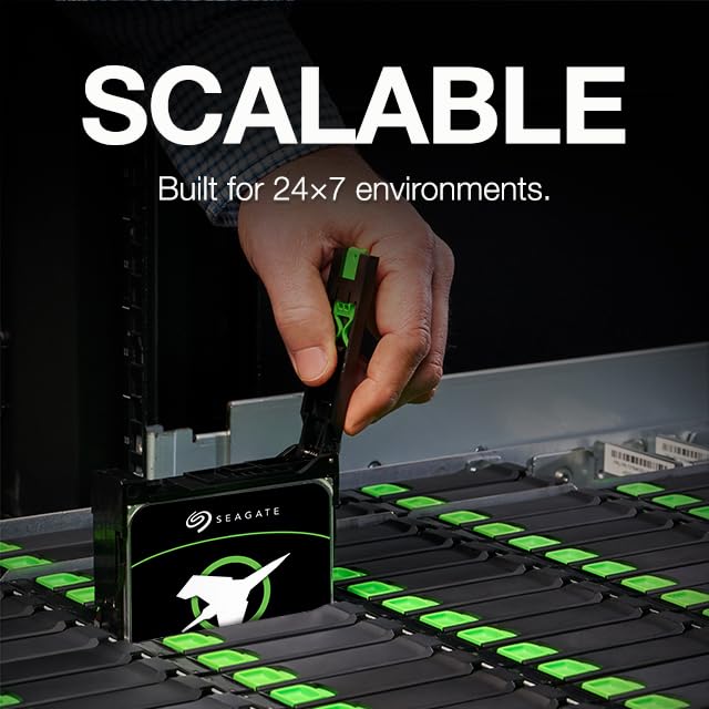 Seagate Exos X24 16TB Enterprise Internal Hard Drive HDD - 6GB/s SAS 7200RPM 2.5M MTBF (ST16000NM002H)|B0CN5LNQSC