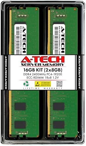 A-Tech 64GB Kit (2x32GB) DDR4 2400MHz PC4-19200 ECC RDIMM 2Rx4 Dual Rank 1.2V ECC Registered DIMM 288-Pin Server & Workstation RAM Memory Upgrade Modules (A-Tech Enterprise Series)|B081VVMT8Y