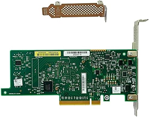 SAS HBA Card Compatible with LSI 9207-8i IT Mode PCIe SATA Expansion Card, 8-Port 6Gbps PCIe 3.0, SAS Expander Support, HBA Controller with 2x SFF-8087 to 4x SATA Cables for ZFS TrueNAS unRAID Proxmox