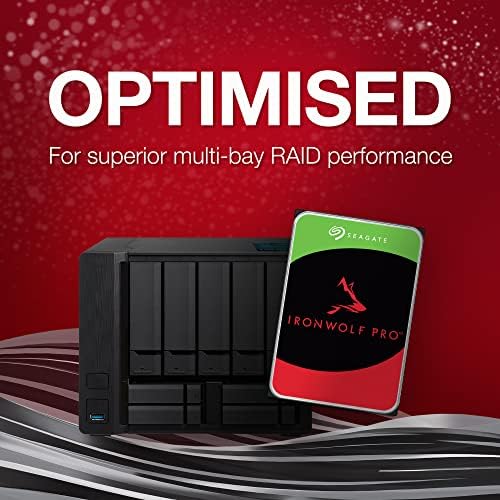Seagate IronWolf Pro, 16 TB, Enterprise NAS Internal HDD –CMR 3.5 Inch, SATA 6 Gb/s, 7,200 RPM, 256 MB Cache for RAID Network Attached Storage (ST16000NT001)|B0B94PNF7P