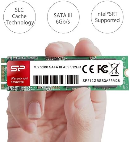 Silicon Power 512GB A55 M.2 SSD SATA III Internal Solid State Drive 2280 SU512GBSS3A55M28AC