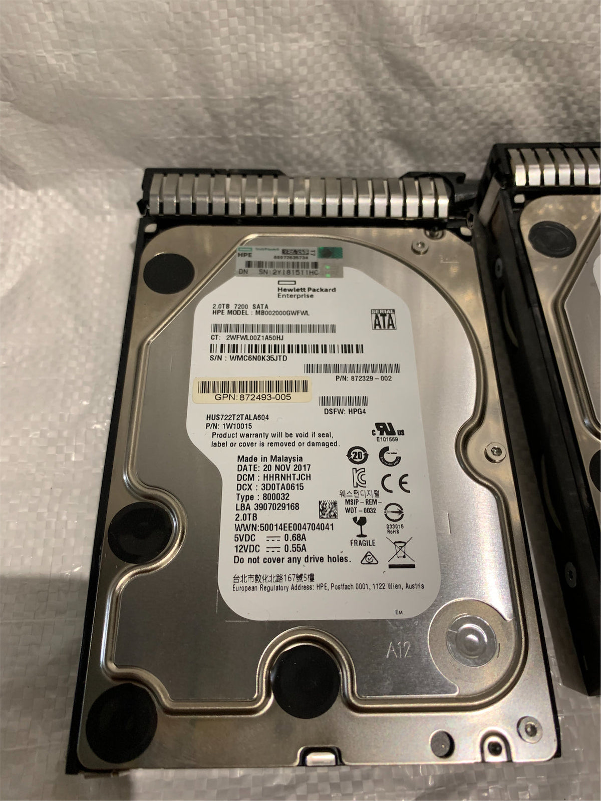 HP 872329-002 - 2TB 7.2K SATA 6Gbps 3.5in HDD 872771-001 | Alo Tech Solutions