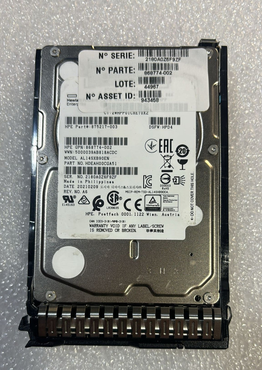 HP 875217-003 - 900GB 15K 12G 2.5in SAS HDD 870795-001 | Alo Tech Solutions