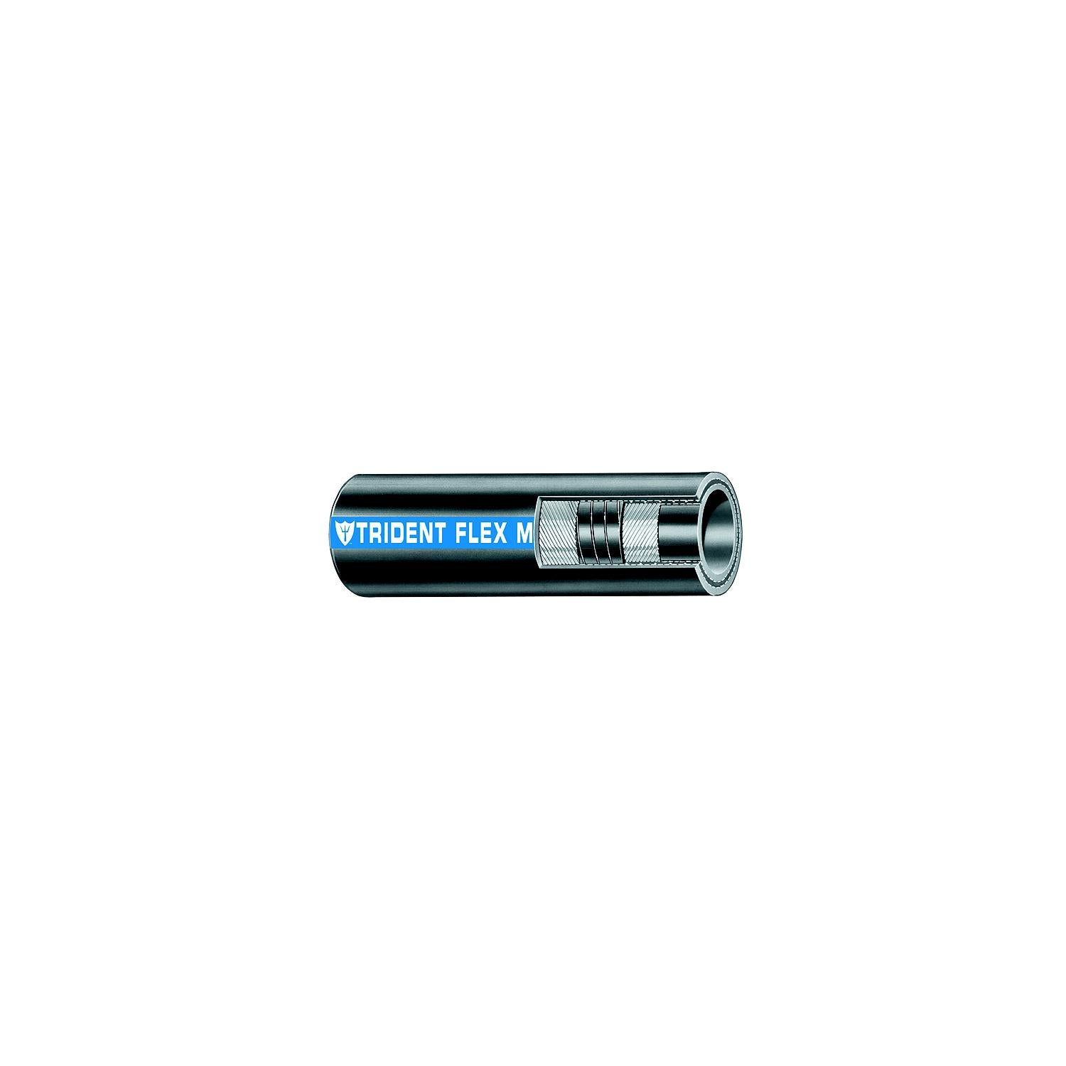 Trident Marine 100-1004-1B Trident Flex Water Hose w/Wire, 1" x 12.5'