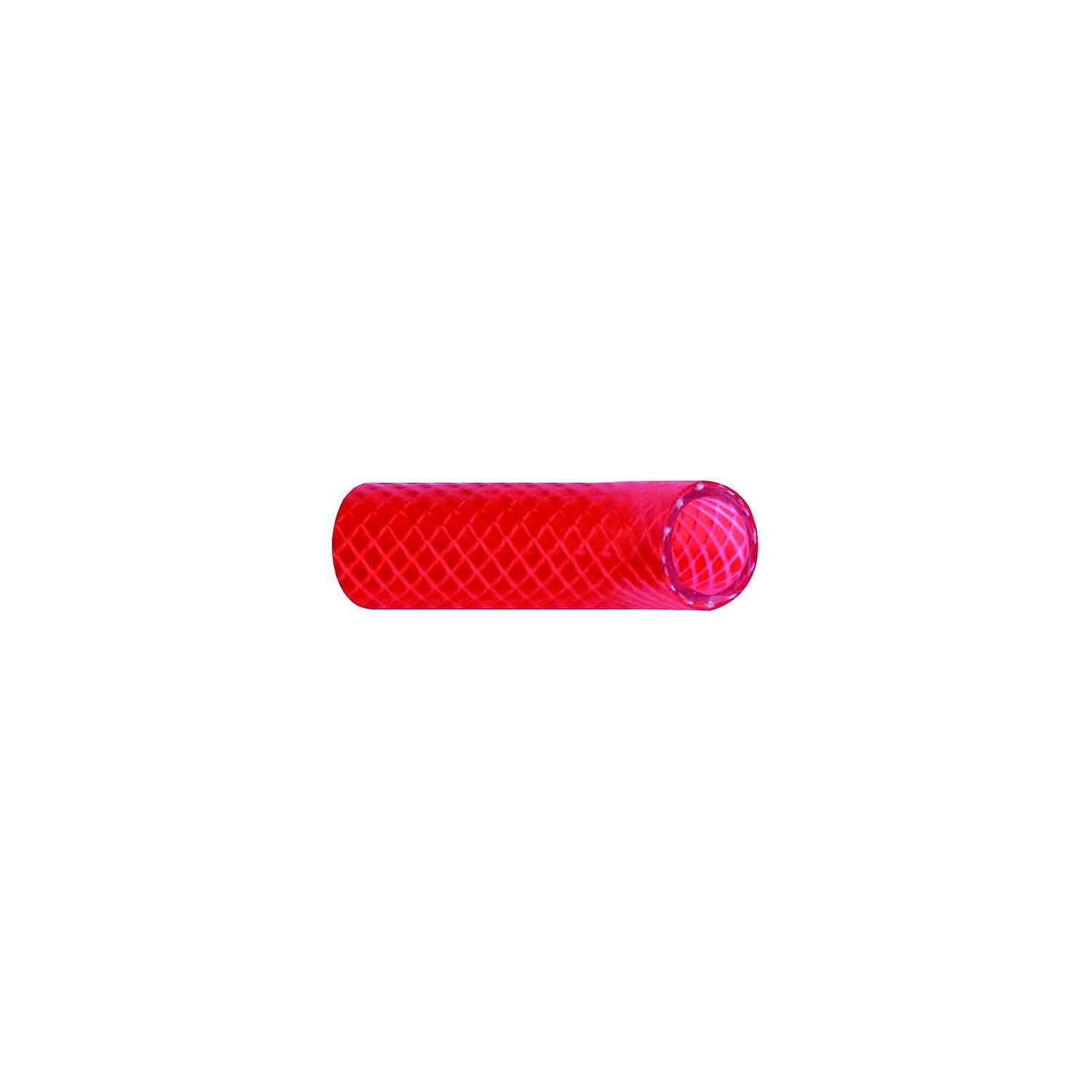 Trident Marine 166-0586 PVC Red Transparent Cover 5/8" x 50'