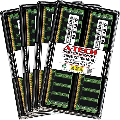 A-Tech 64GB Kit (2x32GB) DDR4 2400MHz PC4-19200 ECC LRDIMM 4Rx4 Quad Rank 1.2V Load Reduced DIMM 288-Pin Server RAM Memory Upgrade Modules (A-Tech Enterprise Series)|B0BPN3X471
