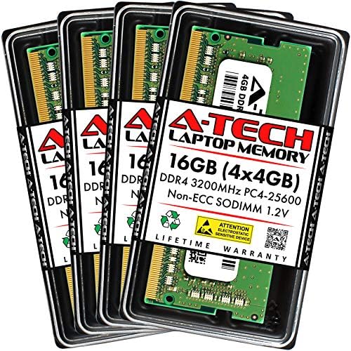 A-Tech 8GB DDR4 3200 MHz SODIMM PC4-25600 (PC4-3200AA) CL22 Non-ECC Laptop RAM Memory Module|B08KTQFZ9P
