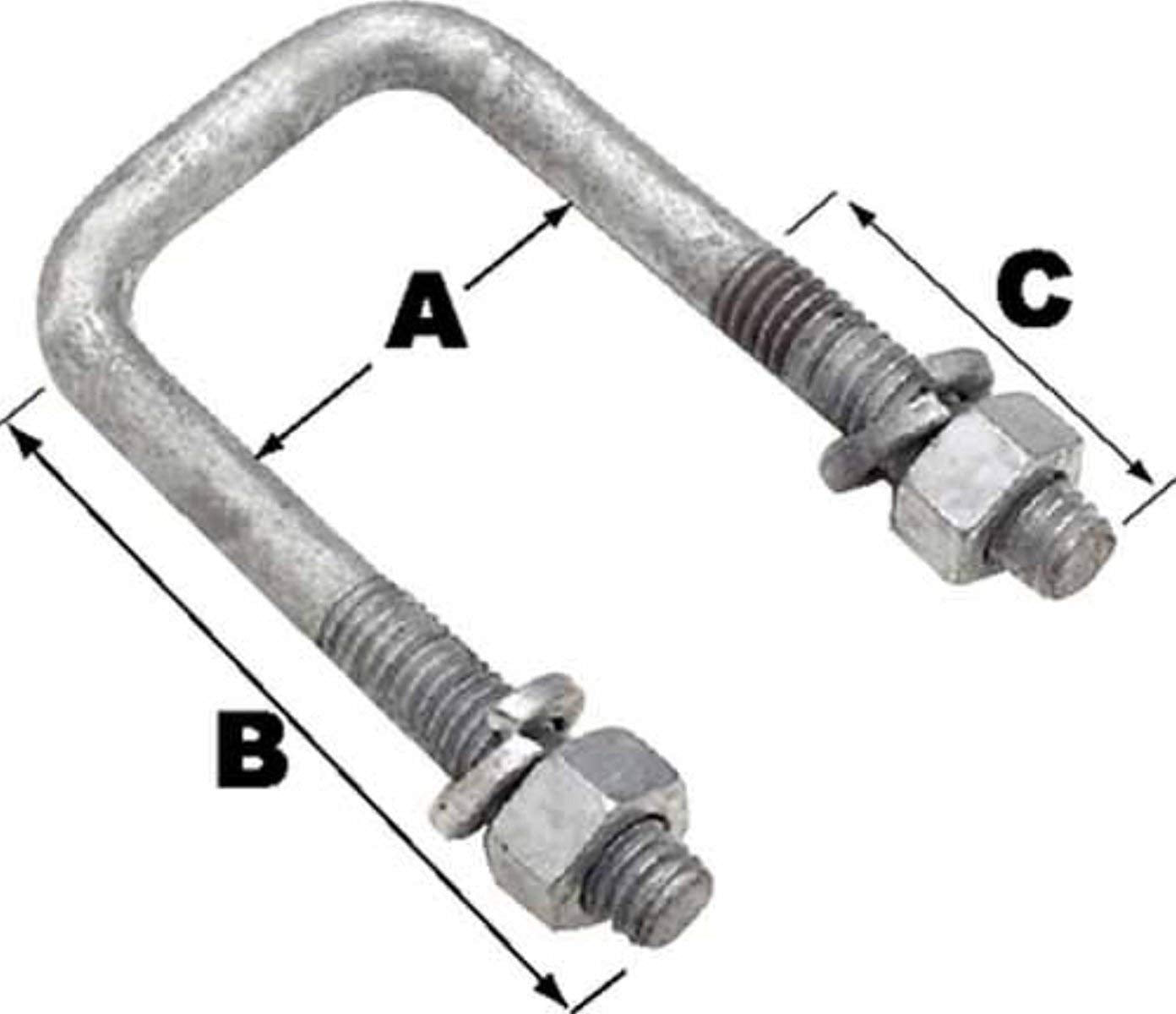 Seachoice 57240 Sq U-Bolt-4 1/16X2 13/16(Bulk