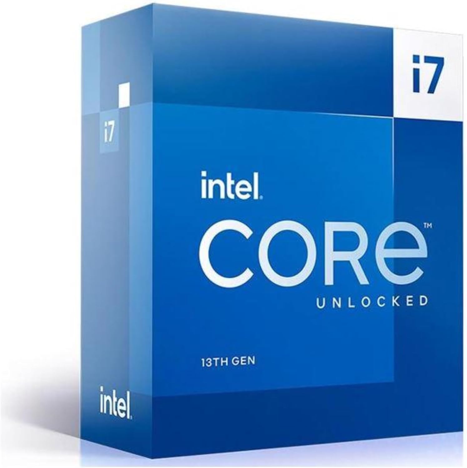Intel i7-13700KF (SRMB9) 13th Gen Raptor Lake 16-Core (8P+8E) P-core Socket LGA 1700 Base Frequency: 3.4 GHz E-core Base Frequency: 2.5 GHz 125W None Integrated Graphics Desktop Processor - BX8071513700KF Retail Box